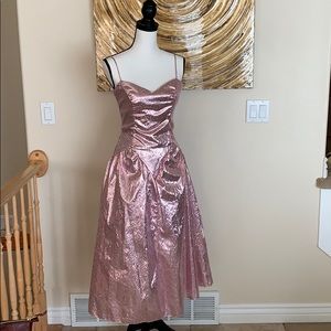 Pretty in Pink Vintage Prom Homecoming Dress